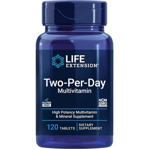 [미국 직배송 ] Life Extension 라이프익스텐션 투퍼데이 Two-Per-Day Tablets 타블렛, 120정, 1개