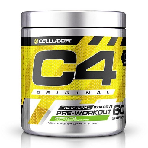 Cellucor C4 부스터 오리지널 헬스 프리워크아웃 그린애플 60 서빙 390 g, 1개, 390g