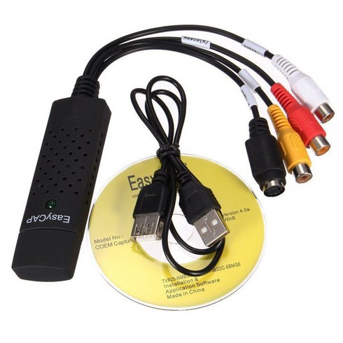 비디오테이프변환 USB 추억복원 파일 오디오 단자 캡처 어댑터 변환기 디지털 비디오 그래버