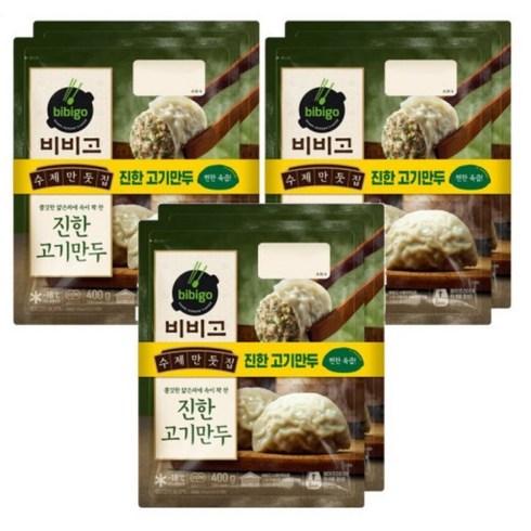 [CJ제일제당] 비비고 수제만둣집 맛 진한고기만두400g, 400g, 6개