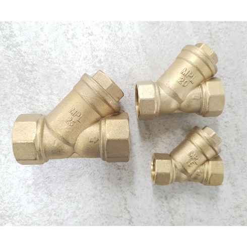 황동 10K 나사식 스트레나 15A 20A 25A 스트레이너 스트레이나 Y형, 1개