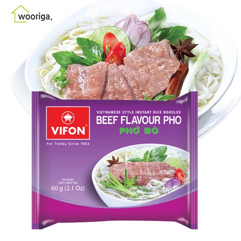 비폰 포보 베트남 쌀국수 즉석라면 소고기맛, 60g, 10개