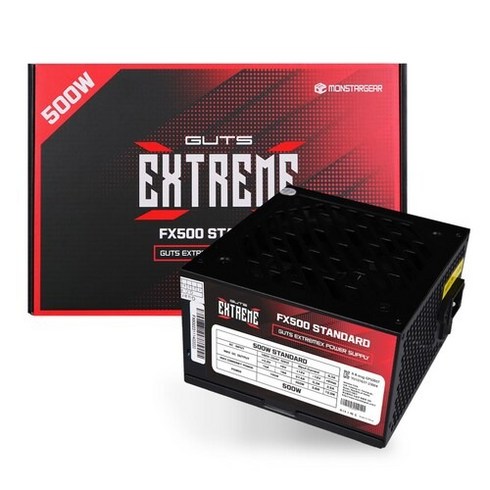 몬스타가츠컴퓨터파워fx500 - 몬스타 가츠 ExtremeX FX500 80PLUS STANDARD