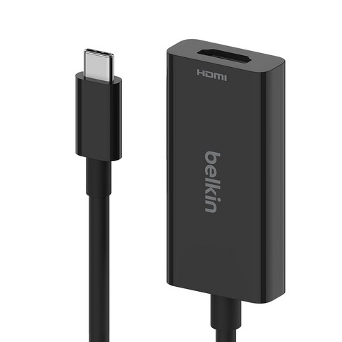 AVC013btBK - 벨킨 USB-C to HDMI 2.1 어댑터 HDR HDCP 2.2 4K 8K AVC013bt, AVC013btBK