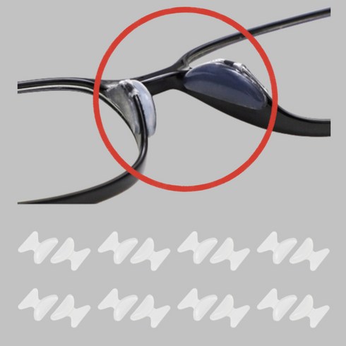 피치키키 안경 코받침 실리콘 패드 16p