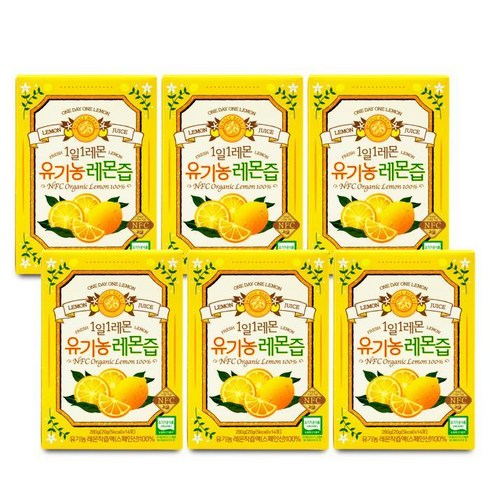 홀베리 1일1레몬 유기농 레몬즙 20gX14포 6박스, 기본, 없음