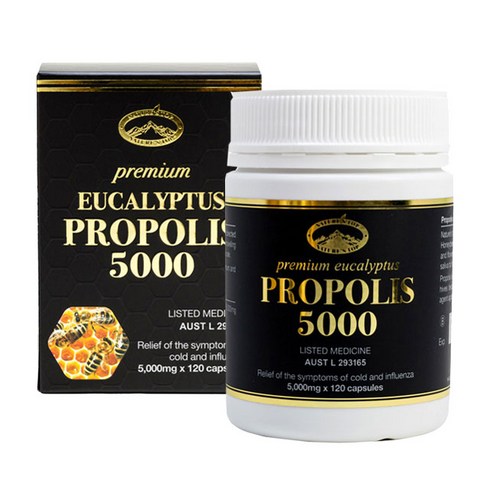 Natures Top EUCALYPTUS PROPOLIS 네이쳐스탑 호주 프리미엄 유칼립투스 프로폴리스 5000mg 120캡슐, 1개, 120정