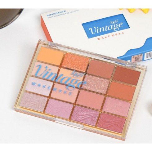 웨이크메이크소프트블러링아이팔레트 - 웨이크메이크 소프트 블러링 아이팔레트 Wakemake soft blurring eye palette 블러링, 19블루 샌드블러링, 1개