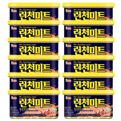 롯데런천미트 - 롯데햄 런천미트 200g x, 12개