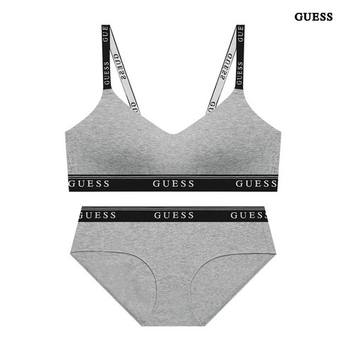 게스 guess 컴피 브라렛 팬티 세트 - 멜란지그레이 407449