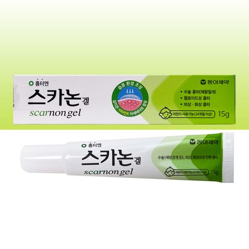 동아제약 흉터엔 스카논겔 15g 흉터 상처관리, 1개