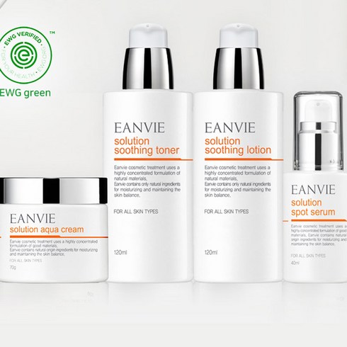엔비 솔루션 3종세트 + 아쿠아크림 (EWG 그린등급 안전화장품)