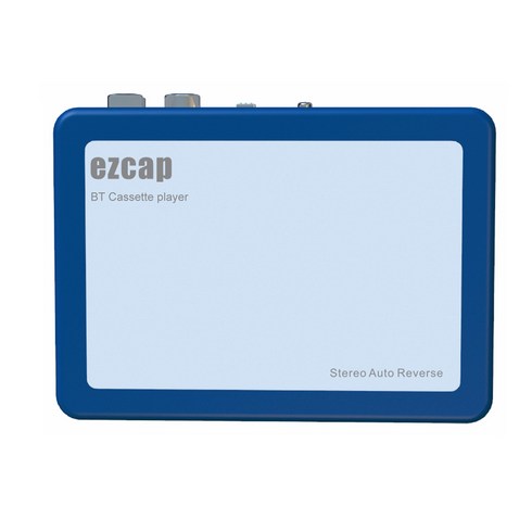 dodocool EzCAP215 휴대용 블루투스 카세트 플레이어, 파란색, 테이프 플레이어
