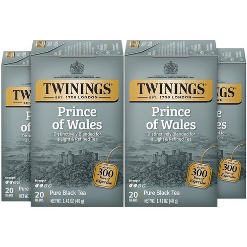 heroesintraining - Twinings 트와이닝스 프린스 오브 웨일스차 20티백x4팩, 20개입, 4개, 2g