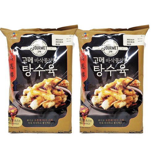 코스트코 고메 바삭쫄깃한 탕수육(소스포함)1kg X 2봉 아이스포장무료, 1kg, 2개