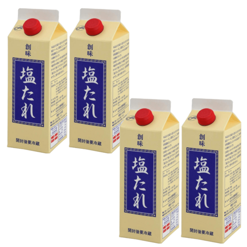 소미 시오다래 550g 4개 대용량 업소용 일본 일식조미료 야키니쿠 소금 소스 양념, 1세트