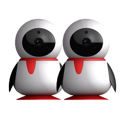 싸드 FULL HD 가정용 홈CCTV IP네트워크 회전형 카메라 펭카 2p, PE204