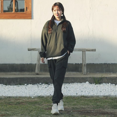 2023년 가성비 최고 686아노락 - 남여공용 기모 아노락자켓 카고조거팬츠 셋업