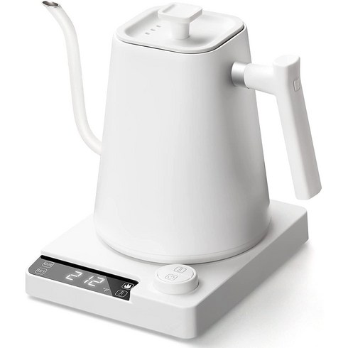 2023년 가성비 최고 스메그전기포트 - SMANG 전기주전자 전기포트 핸드드립 커피포트 온도조절 저소음 1L 1200W, 흰색