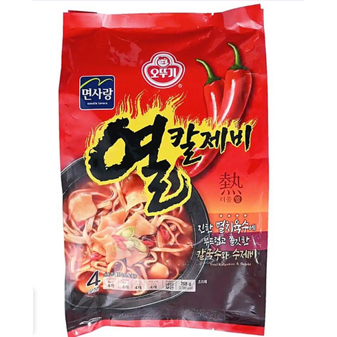 오뚜기 열칼제비 768g 수제비 칼국수, 1개