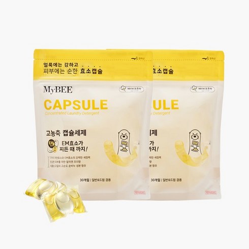 마이비 고농축 캡슐세제베이비코튼향30개입x2개, 캡슐세제x2개, 2개