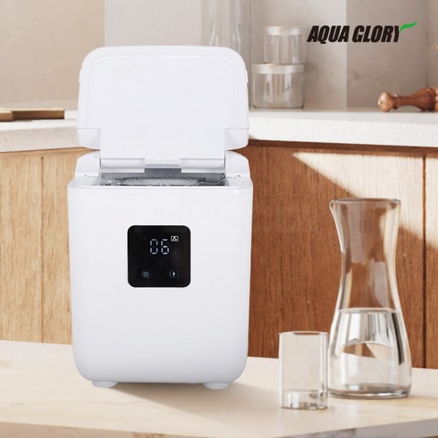 아쿠아 미니제빙기 10kg 자동세척 가정용 캠핑용 휴대용, GL-10D