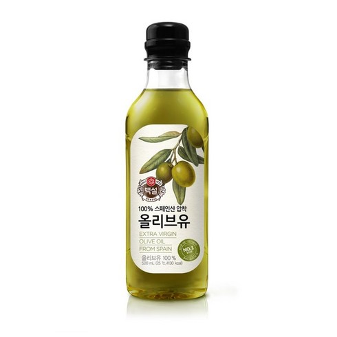 백설 스페인산 압착 올리브유, 500ml, 1개