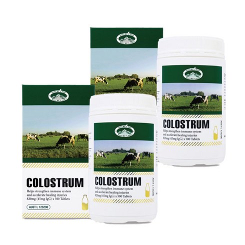 초유 - 호주 네이쳐스탑 colostrum 호주산 초유 단백질 프로틴 820mg 500정, 2개