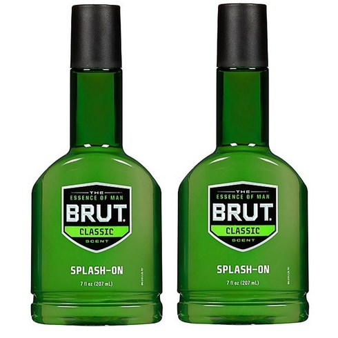 Brut 브룻 미국 클래식 오리지날 스플래쉬온 스킨 애프터쉐이브 로션 207ml 2팩, 2개, 0.207l