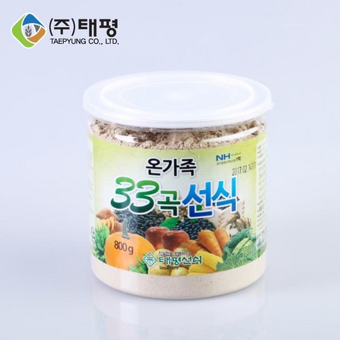 태평 선식 33곡 곡물가루 800g 한끼 아침 저녁 식사대용 잡곡 영양식 웰선식 곡물, 1통