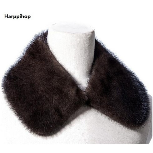 밍크워머 숏머플러 토끼털목도리 정품 밍크 모피 칼라 스카프 남자 의류 액세서리 천연 담비 모피 자켓 칼라 남자 코트 칼라 스카프