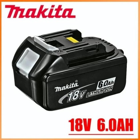 마끼다배터리 - 마키타 오리지널 리튬 이온 충전식 배터리 18V 6000mAh 18v 드릴 교체 배터리 BL1860 BL1830 BL1850 BL1860, 04 6.0AH-1PCS