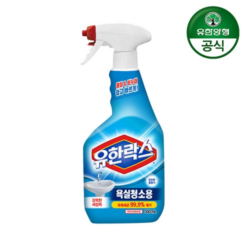 2023년 가성비 최고 유한락스욕실청소용 - 유한락스 욕실청소용 세정제, 500ml, 10개