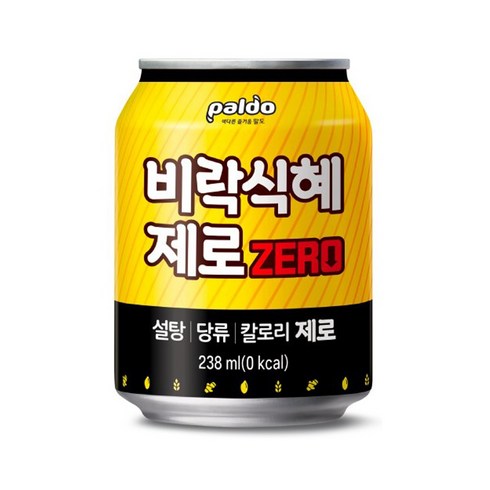 팔도 비락식혜 제로, 238ml, 24개