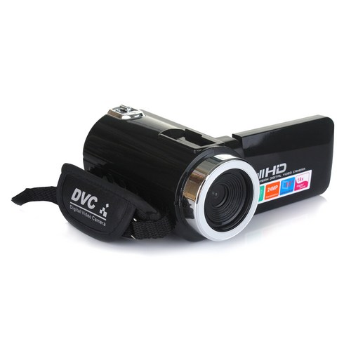디지털카메라 - 24MP 디지털 카메라 나이트 비전 3.0 인치 LCD 화면 18 배 줌 카메라 비디오, 검은색