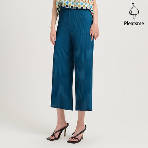 플리츠미 플리츠미 사선 패턴 플리츠 와이드 팬츠_EPPTM323028