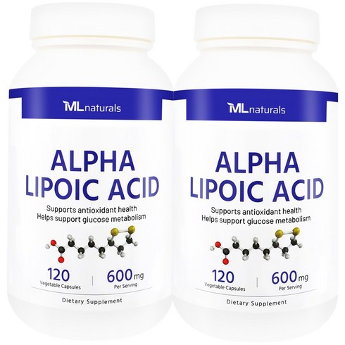 알리포텍 - [미국빠른직구] 마이라이프 내추럴스 알파리포산 600 mg, 2개, 120정