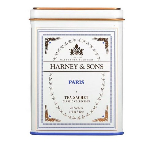 Harney & Sons 파리 홍차 20 티백 40 gX2개, 40g, 2개, 20개입