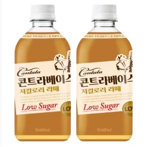 콘트라베이스 저칼로리라떼 500ml 24pet, 24개