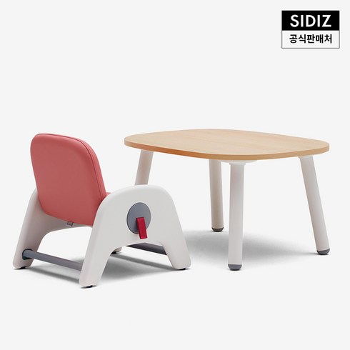 시디즈 아띠 유아 책상 의자 세트, 라이트우드(책상)+블루(의자)