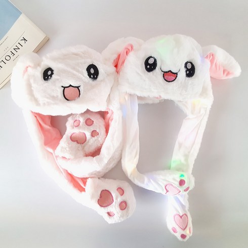 2023년 가성비 최고 움직이는토끼모자 - 인싸템 방한 움직이는 토끼모자 귀달이모자