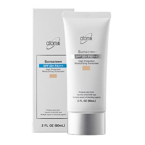 애터미 선크림 베이지 SPF50+ 60ml, 2개