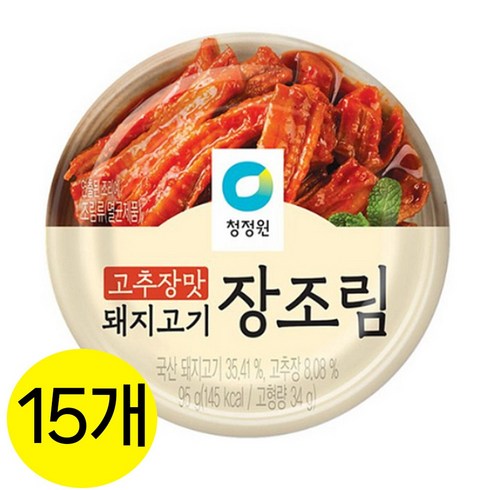 대상 청정원 고추장맛 돼지고기 장조림, 95g, 15개