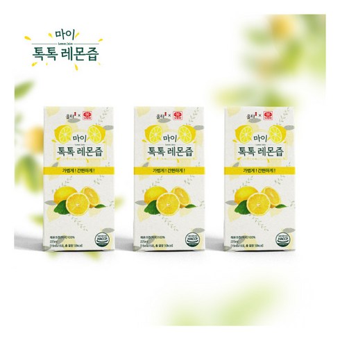 마이 톡톡 레몬즙 - [올타] (3박스) 마이 톡톡 레몬즙(15ml x15포x3박스), 상세 설명 참조