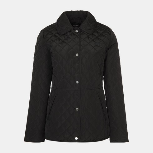 로렌랄프로렌 여성용 코듀로이 퀼팅 자켓 블랙 84240