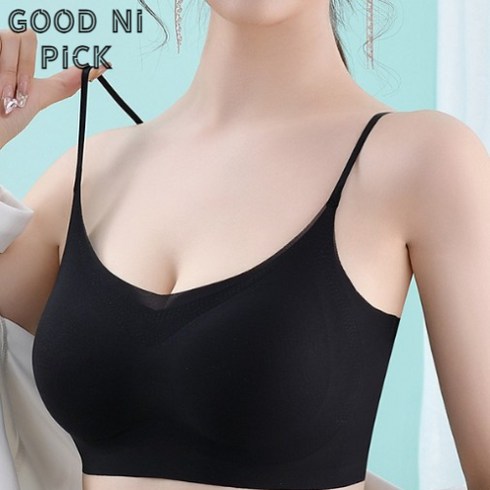 굳나이픽 노와이어 심리스 브라 여성 쿨 매쉬 브래지어