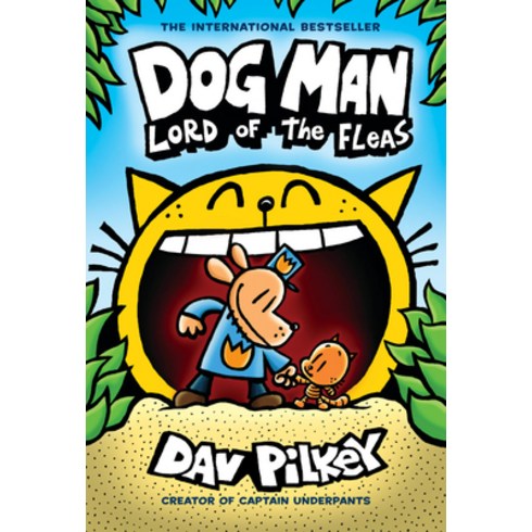 (영문도서) Dog Man: Lord of the Fleas: From the Creator of Captain Underpants (Dog Man #5) 5 Hardcover, Graphix, English, 9781338741070