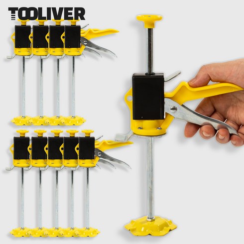 툴리버 타일리프트 받침대 높이조절 타일작업 벽면 수평, 300mm, 10개