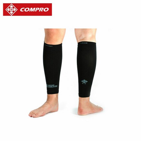 브릭카프슬리브 - Compro 종아리 압박기능 카프 슬리브 콤프레션, 블랙 C3, 1개