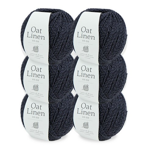 오트린넨 - [앵콜스] 오트린넨 Oat Linen (6볼묶음), 1개, 320 밤하늘